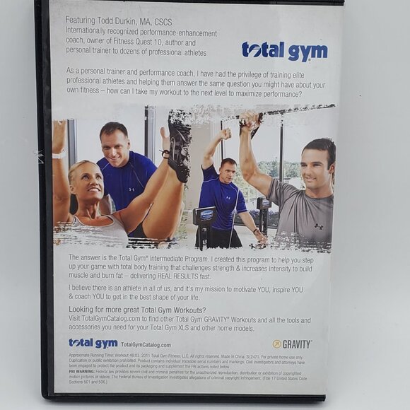 Total Gym Intermediate Program Increase Intensity Featuring Todd Durkin DVD - Picture 3 of 8